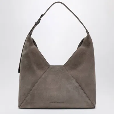 Brunello Cucinelli Bc Duo Grey Hobo Bag