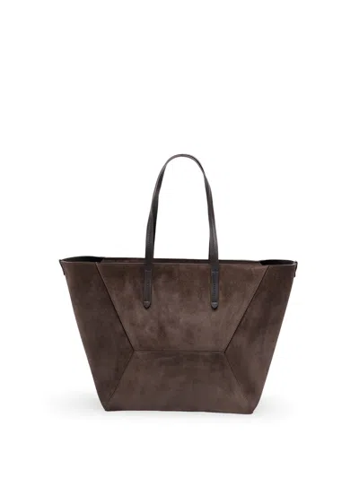 Brunello Cucinelli `bc Duo` Handbag In Black