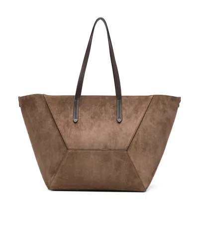 Brunello Cucinelli Bc Duo Handbag In Brown