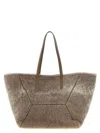 Brunello Cucinelli Large Shoulder Bag Featuring Dual Handles In Gray