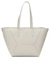 Brunello Cucinelli Bc Duo Logo-detail Shoulder Bag In White