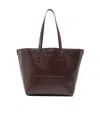 Brunello Cucinelli Bc Duo Leather Tote Bag In Burgundy