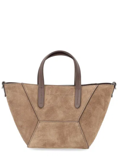 Brunello Cucinelli Bc Duo Mini Bag In Brown