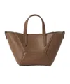 Brunello Cucinelli Mini Calfskin Bc Duo Top-handle Bag In Green