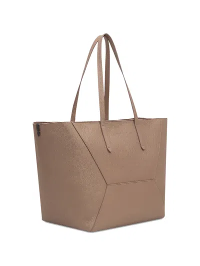 Brunello Cucinelli Bc Duo Panelled Tote Bag In Brown