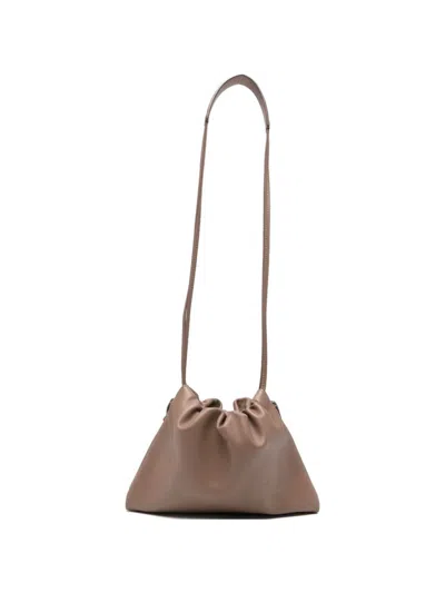 Brunello Cucinelli Bc Duo Pouch Bag In Calfskin With Charm In Brown