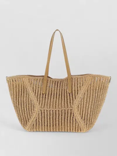 Brunello Cucinelli Bc Duo Shoulder Bag Dual Handle Design In Nude