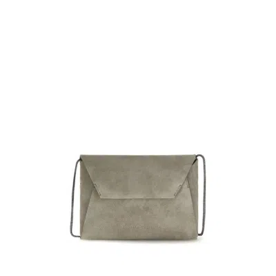 Brunello Cucinelli Bc Duo Shoulder Bag  Gray