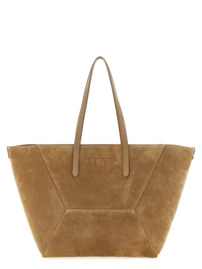 Brunello Cucinelli Bc Duo Shoulder Bags Brown In Pattern