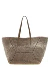 Brunello Cucinelli Large Shoulder Bag Featuring Dual Handles In Gray
