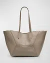 Brunello Cucinelli Bc Duo Small Geometric Leather Tote Bag In Dove Grey