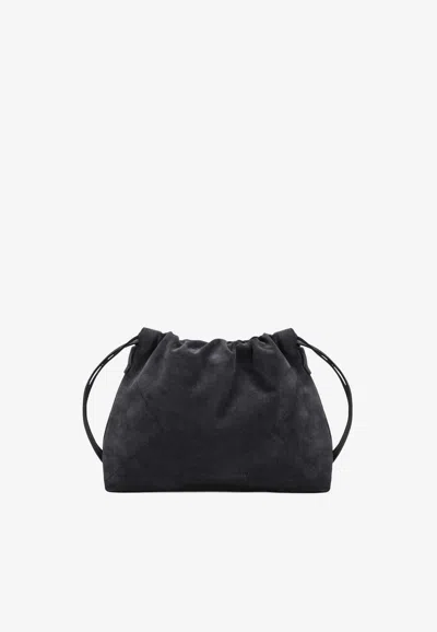 Brunello Cucinelli Bc Duo Suede Pouch Bag In Blue