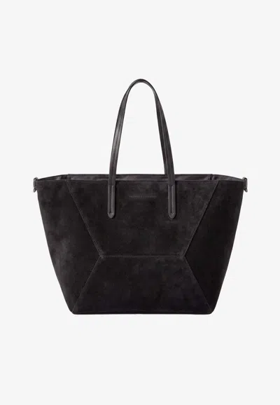 Brunello Cucinelli Bc Duo Suede Tote Bag In Black