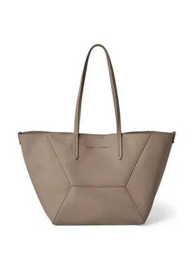 Brunello Cucinelli Bc Duo Tote Bag In Brown