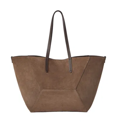 BRUNELLO CUCINELLI BRUNELLO CUCINELLI BC DUO MONILI EMBELLISHED TOTE BAG