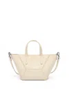 Brunello Cucinelli Structured Geometric Paneling Shoulder Bag With Detachable Strap In Neutral