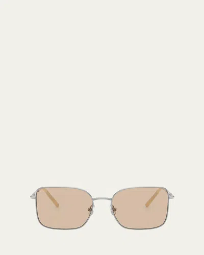 BRUNELLO CUCINELLI BC1005T RECTANGULAR TITANIUM SUNGLASSES