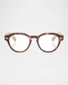 Brunello Cucinelli Bc3007 Blue Light Blocking Round Glasses