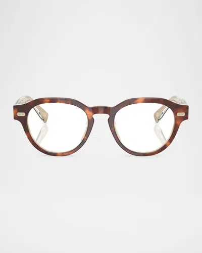 Brunello Cucinelli Bc3007 Blue Light Blocking Round Glasses