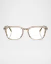 Brunello Cucinelli Bc3011 Blue Light Pillow Glasses In Ivory