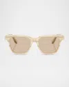 Brunello Cucinelli Bc3013 Square Acetate Sunglasses In Black