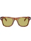 Brunello Cucinelli Bc4002s Mr.brunello Square-frame Sunglasses In Brown