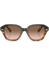Brunello Cucinelli Bc4004s Round-frame Sunglasses In Multi