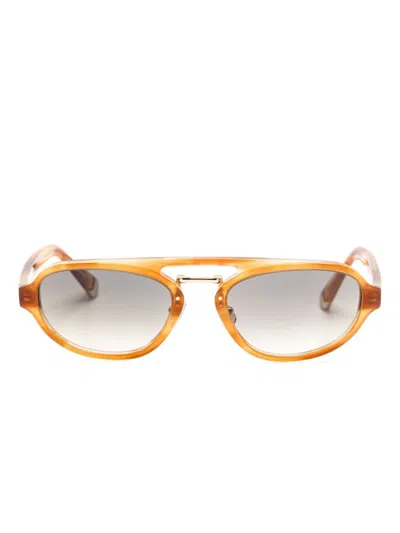 Brunello Cucinelli Bc4008s Sunglasses In Brown