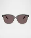 Brunello Cucinelli Bc4010s Square Acetate Sunglasses In Violet