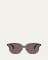 Brunello Cucinelli Bc4010s Square Acetate Sunglasses In Violet