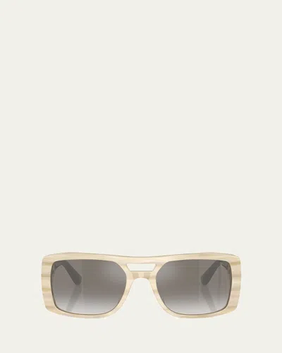 BRUNELLO CUCINELLI BC4012S SQUARE ACETATE SUNGLASSES