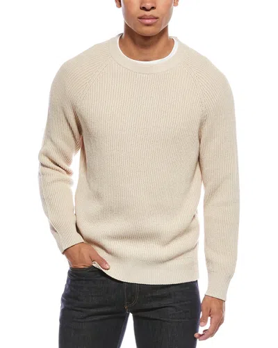 Brunello Cucinelli Ribbed Crewneck Sweater In Neutral