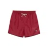 Brunello Cucinelli Comfortable Swim Shorts Featuring Pockets In Burgundy