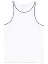 Brunello Cucinelli Bead-chain Detailed Tank Top In 白色