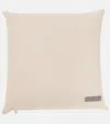 Brunello Cucinelli Bead-embellished Linen Cushion In Naturale