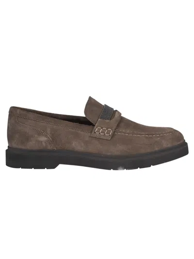 BRUNELLO CUCINELLI BEAD EMBELLISHED LOAFERS