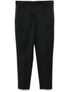 Brunello Cucinelli Bead-trim Trousers In Black