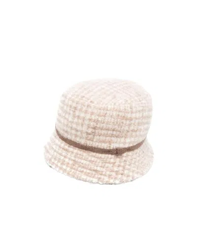 Brunello Cucinelli Bead-band Bucket Hat In Pink