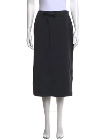 Pre-owned Brunello Cucinelli Beaded Accents Knee-length Skirt In Gray