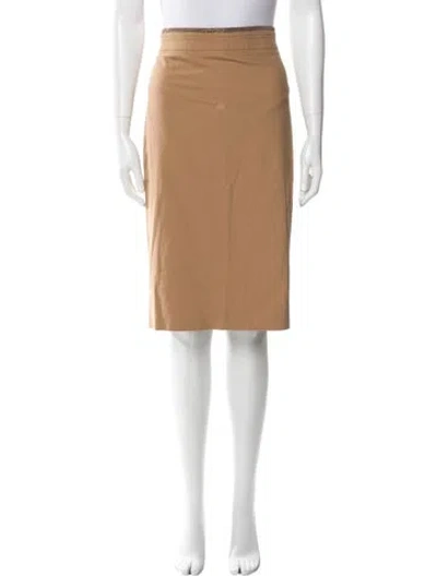 Pre-owned Brunello Cucinelli Beaded Accents Knee-length Skirt In Neutral