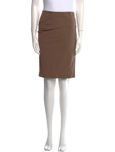 Pre-owned Brunello Cucinelli Beaded Accents Knee-length Skirt In Neutral