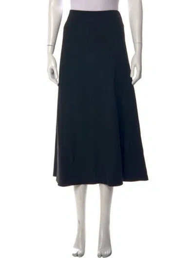 Pre-owned Brunello Cucinelli Beaded Accents Midi Length Skirt W/ Tags In Black