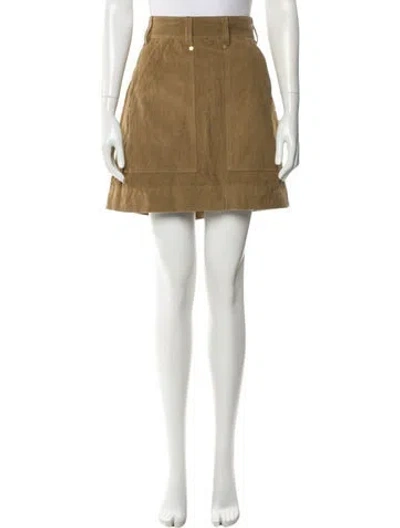 Pre-owned Brunello Cucinelli Beaded Accents Mini Skirt In Neutral