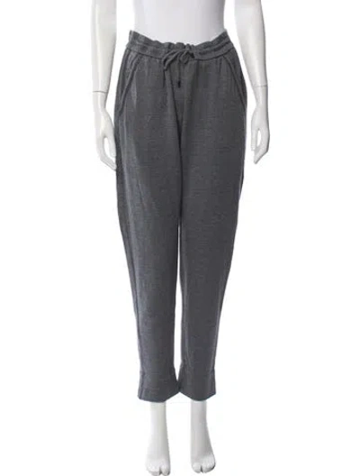 Pre-owned Brunello Cucinelli Beaded Accents Sweatpants In Gray