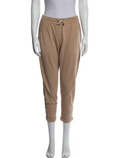 Pre-owned Brunello Cucinelli Beaded Accents Sweatpants In Neutral