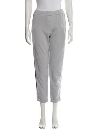 Pre-owned Brunello Cucinelli Beaded Accents Sweatpants W/ Tags In Neutral