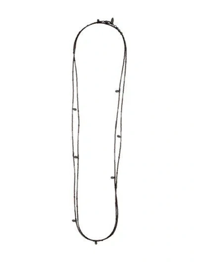 Pre-owned Brunello Cucinelli Beaded Long Station Necklace, 80", 80" In Multi