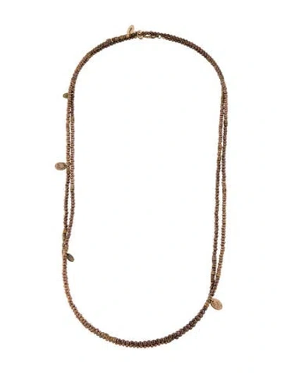 Pre-owned Brunello Cucinelli Beaded Long Station Necklace In Multi