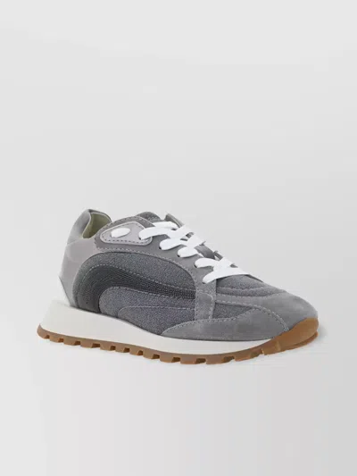 Brunello Cucinelli Monile Sneakers In Grey