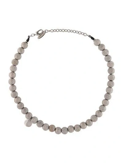 Pre-owned Brunello Cucinelli Beaded Necklace, 18" In Multi